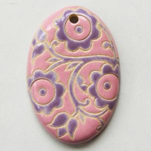 Purple and Pink, oval