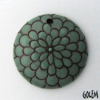 "Peacock" pattern - jade