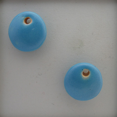 Turquoise round charms