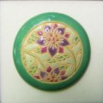 Purple flowers cabochon