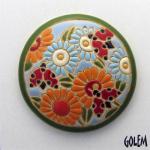 round  cabochon, daisees