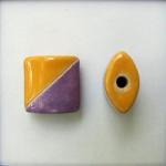 purple & yellow diagonal pillow