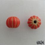 Melon bead - coral