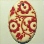 Red & White, oval