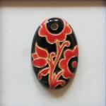 Red and Black, Small Oval