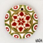 Christmas Tree Ornament - White, Red, Green