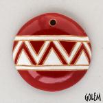 Christmas Tree Ornament - White, Red