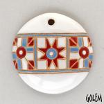 Christmas Tree Ornament - White, Red, Blue