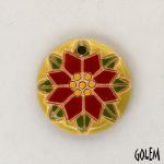 Poinsettia - small round pendant