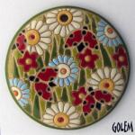 Summer meadow, large round pendant
