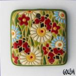 Summer meadow, oval square pendant