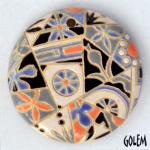 Barcelona mosaic - large round pendan