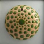 round, green circles on white background