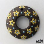 Donut with Yellow flowers