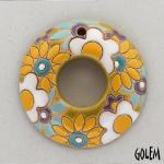 donut with yellow/white flowers