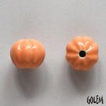 Pumpkin shape bead, Light Papaya
