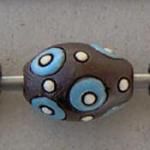 circles & dots,large oval bead