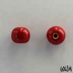 Round bead Size 2, Really Red