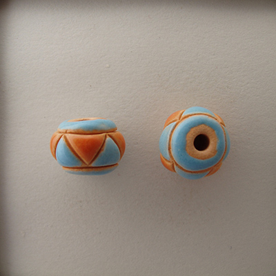 Orange and turquoise triangles