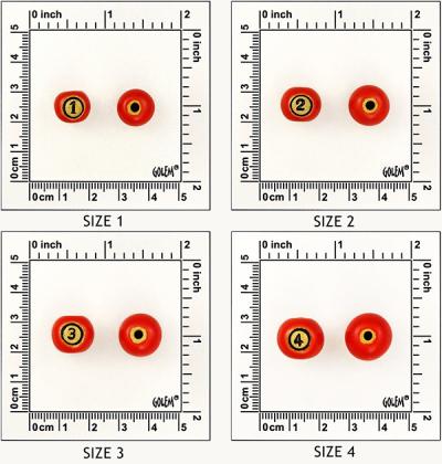 Solid Color Round Beads, Color Group 10 (B & W)