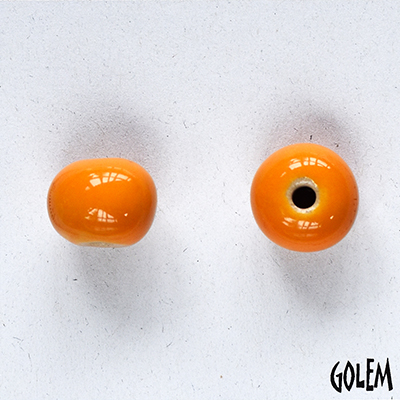 Round bead Size 2, Neon Orange