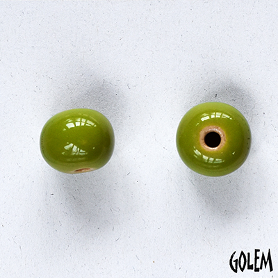 Round bead Size 2, Toad-ily Green