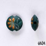 Flower on Esmeralda green, lentil size S