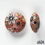 Spring Blooming, pink lentil bead size M