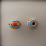 Orange and turquoise triangles