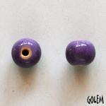 Round bead Size 2, Bright Purple